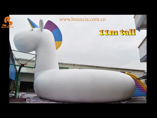 Единорог 2020 Боунсиа новый гигантский раздувной видео