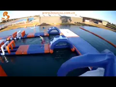 Игры аквапарк 250 человек гигантские раздувные, курс Випеоут сертификата ТУВ раздувной video