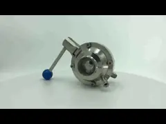 Конец зажатый нержавеющей сталью сработал руку тяги клапан-бабочки высоко пурты video