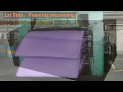 Отливая в форму повторно использованная пена Ева водостойкая, режущ закрытый блок пены клетки video