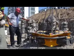 TYSIM KP400S concrete pile cropper , high speed square pile cutter machine
