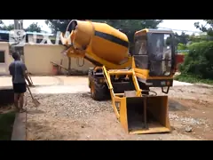 3,5 кубическая собственная личность метра нагружая масштаб конкретного смесителя гидравлический электронный веся video