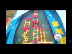 Майяский парк Аква Инфлатаблед пляжа/плавая полоса препятствий для проката video