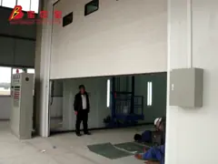 Газовый нагрев печет будочку краски автобуса печи комнаты с приводом через двери video