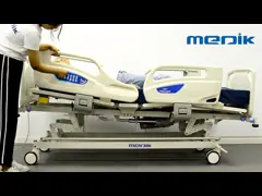 Электрическая больница ICU кладет изголовье в постель ABS 700mm для терпеливого железного каркаса video