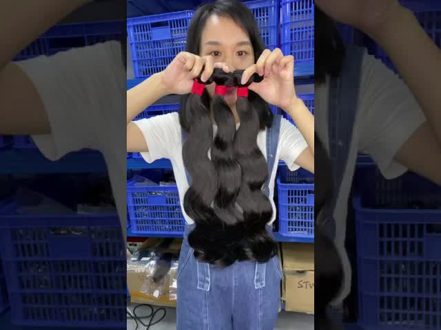 Black 1B Unprocessed Brazilian Virgin Human Hair Bundle
