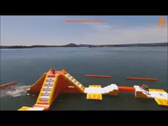 Игры парка Аква Франции раздувные с аттестацией ТУВ для озера video