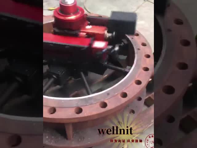 рука столба 50mm привела портативного обкладчика в действие 42rpm 380v фланца видео