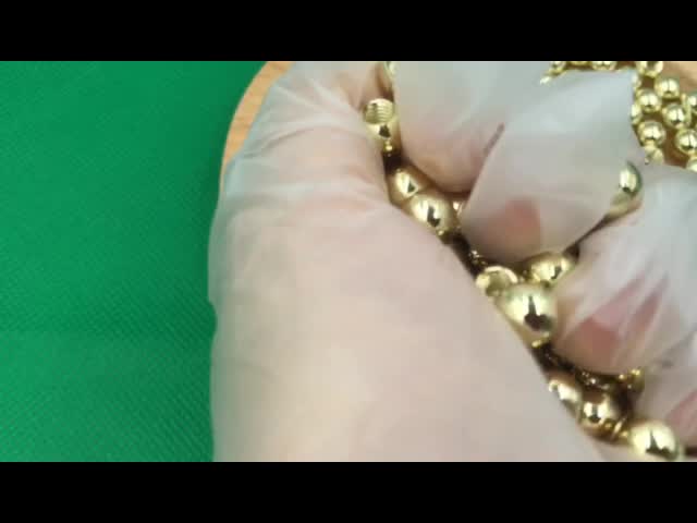 Solid High Precision 5mm Gold Plated Stainless Steel Ball Copper Plated Steel Balls