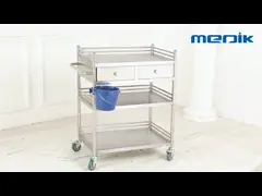 Ручная передвижная хирургическая вагонетка лечения с одним шаром и одним ведром video