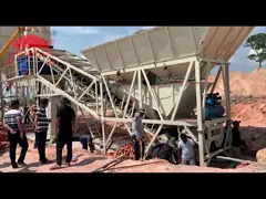 Завод мобильного цемента конкретный дозируя/конкретный завод веса Hzs50 /Heavy завода смешивания серии конкретный дозируя video