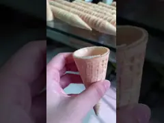 China High Precision 90 Degree Turn Conveyor Ice Cream Cone Production Line supplier