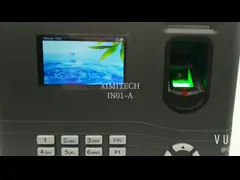 Машина таймера системы посещаемости и управления доступом времени отпечатка пальцев ЗКтеко ИН01 биометрическая video