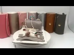 Розничные ювелирные изделия свертывают вверх сумку перемещения, подгонянные сумки ювелирных изделий ткани размера video