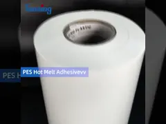 PES смолы полиэстера слипчивый горячий плавит белизну фильма Milky просвечивающую для тканей video