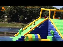 Раздувные плавая тематический парк водных видов спорта/парк выплеска воды установленный в Милан video