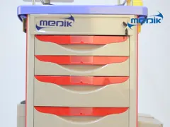 Мобильные аварийные медицинские вагонетки/тележка медицинской поставки рицинусы 4 дюймов video