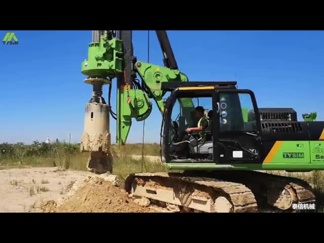 Kr90c используя низкопробное конкретное учреждение 318d складывая машины кучи скважины снаряжения диаметр мини максимальный сверля 1000 mm видео