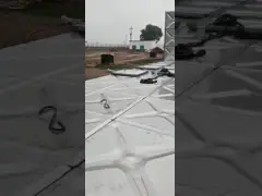 Отжатый подземный танк грязевика, большие квадратные цистерны с водой для выпивать/противопожарная безопасность video