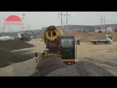 Тип серии собственная личность нагружая конкретную машину, высокоскоростную тележку смесителя загрузки собственной личности урожайности video