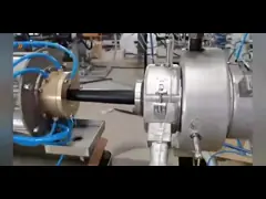 Высокоскоростная небольшая спиральная машина штрангпресса трубы PE с двойной моталкой станции video