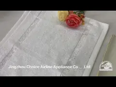 Hemmed Satin Viscose Cotton Hot And Cold Towel For Airline