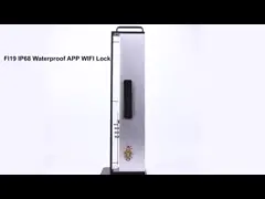 Замки безопасностью французской двери водоустойчивого отпечатка пальцев цифров умного на открытом воздухе video