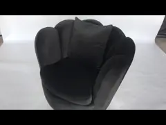 modern chair with black velvet