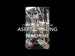 CE Certificate 250ml Slim Juice Aseptic Carton Filling Machine 7500PPH