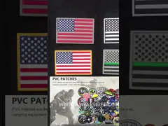 Velcro Hook / Loop PVC 2D 3D Rubber Embossed Patches