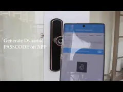 Замок Pincode деревянный умный WIFI отпечатка пальцев квартиры цифров video