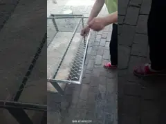 Погодостойкая зеленая сетка кабеля нержавеющей стали диаманта 7x19 стены video