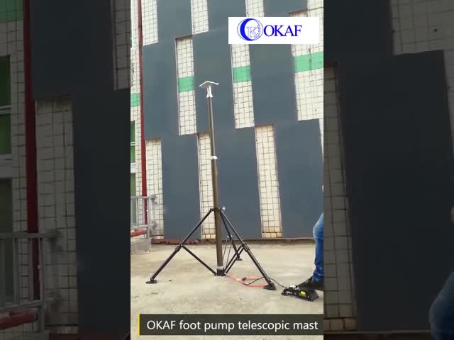 Поляк рангоута ножного насоса телескопичный башня треноги в 3,5 метра светлая для освещения СИД видео