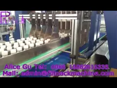 Полностью автоматическая линейная оболочка сокращения для пластикового оборудования упаковки бутылки с напечатанными фильмами video