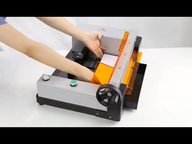 200W автомат для резки тетради рабочего стола 40mm бумажный видео