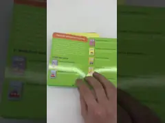 Kids Biodegradable Varnishing Education Flash Cards