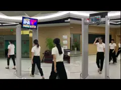 32inch LCD thermal face temperature detection walk through metal detection door