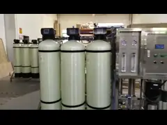 Машина фильтра опреснения воды минерала RO систем 500L фильтрации обратного осмоза FRP чистая с фильтром песка video