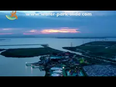 Волна прибоя выдувания воздухом искусственного волнового бассейна аквапарк прочная для пляжа гостиницы video