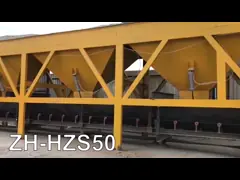 Кубические метры HZS50 50 в емкость часа Precast небольшой портативный конкретный завод серии video