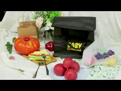 Печать еды Stroage сумки Tote изоляции холста 8oz Recyclable video