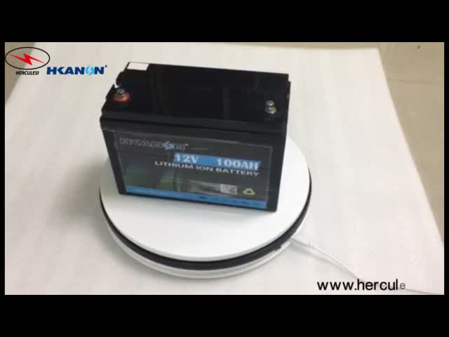 Клетка батареи 32700 фосфорнокислого железа лития BMS 12V 100Ah видео