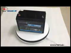 Клетка батареи 32700 фосфорнокислого железа лития BMS 12V 100Ah video