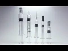 Емкость шприцев 1мл 2мл 3мл 5мл стерильной впрыски устранимая стеклянная video