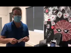 Блок развертки температуры положения пола тела камеры распознавания лиц AI video