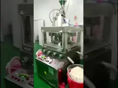 Роторный быстрый ход машины прессы планшета конфеты с механическим блоком буфера video