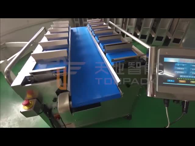 Weigher Multihead рыб главного пояса 40WPM 12 замороженный видео