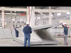 офис контейнеров плоского пакета 20ft 40ft полуфабрикат передвижной video