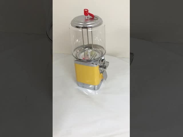 Автомат круга металла шоколадного батончика Gumball для торгового центра видео