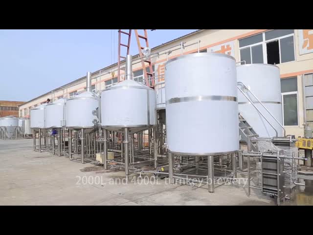 15BBL Beer Brewing Equipment Two SS304 Vessels In Brewhouse